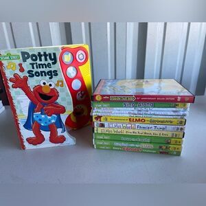 11 Sesame Street DVD’s and Book